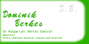 dominik berkes business card